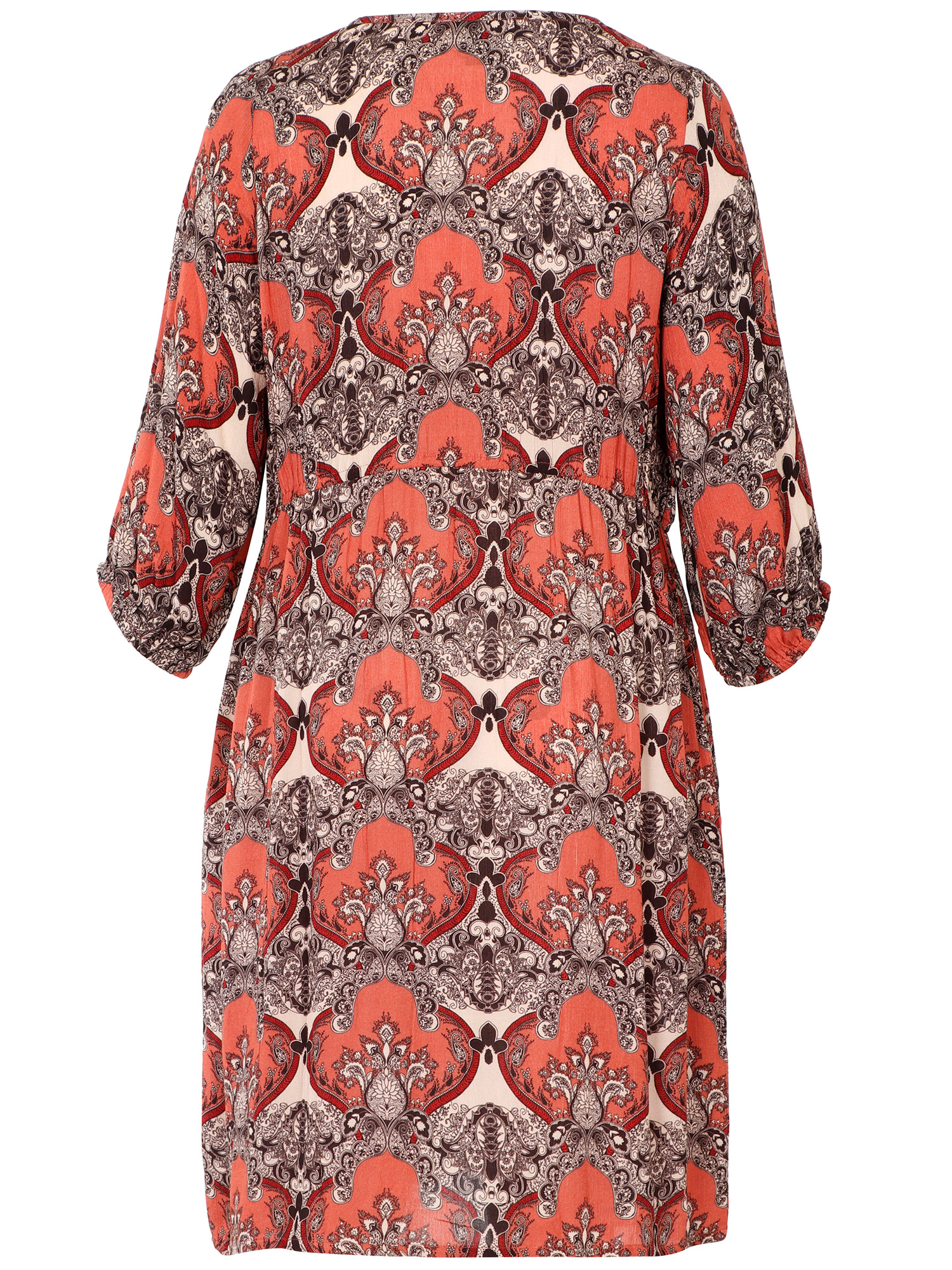 Skøn viskose skjorte kjole i smart print fra Adia