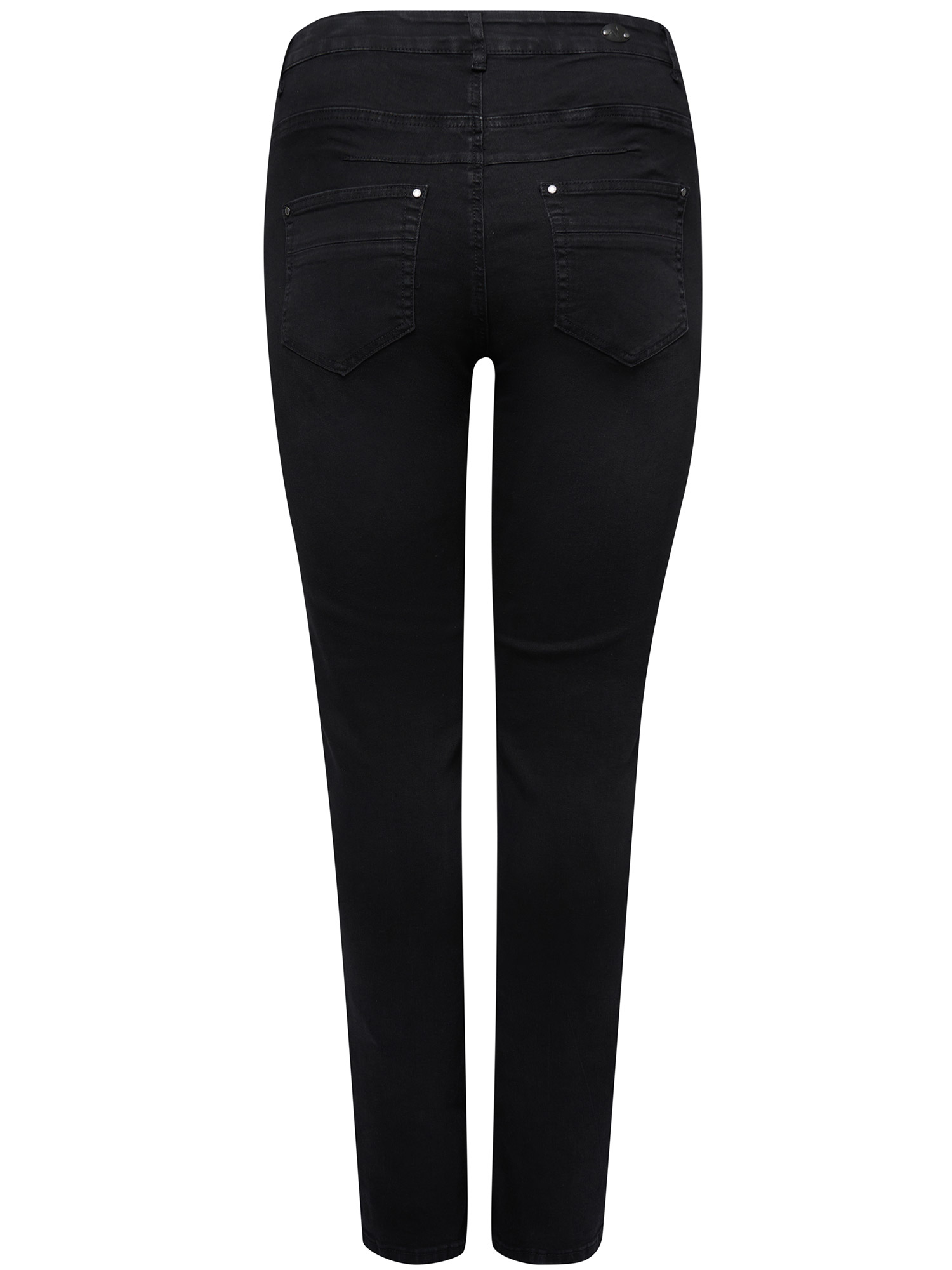 MONACO - Sorte strækbar jeans med høj talje fra Adia