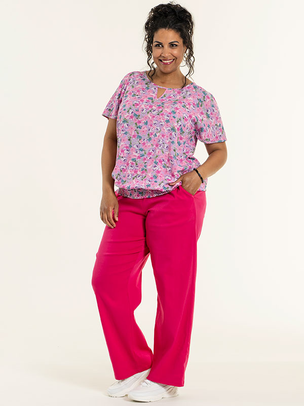 KAJSA - Pink bengalin bukser med lommer fra Studio