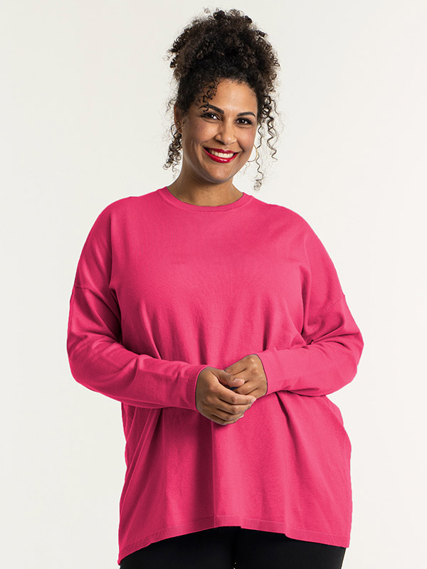 HELSINKI - Pink bluse i viskose strik fra Sandgaard