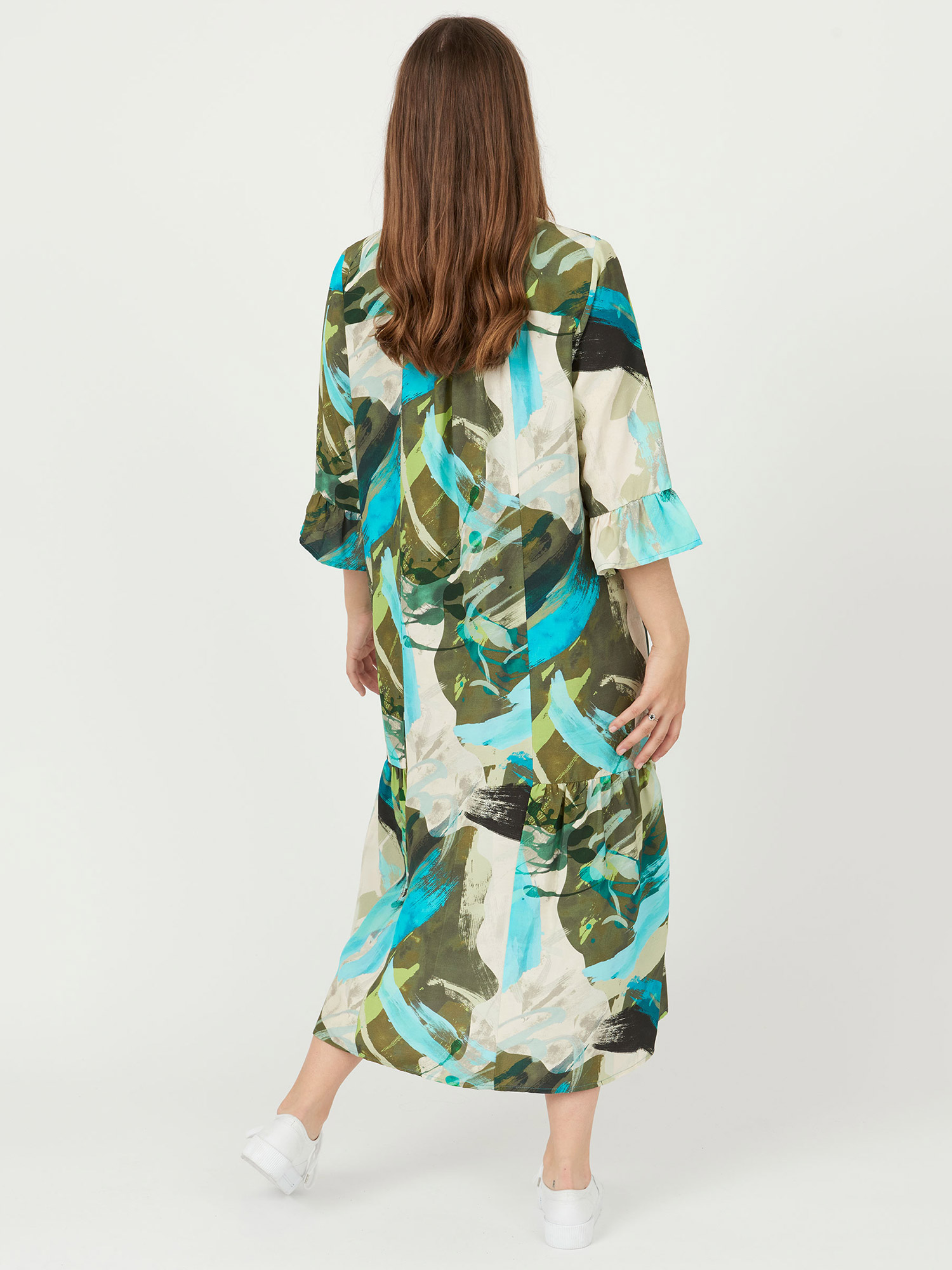 Vicky -  Viskose kjole i lækker print fra Pont Neuf