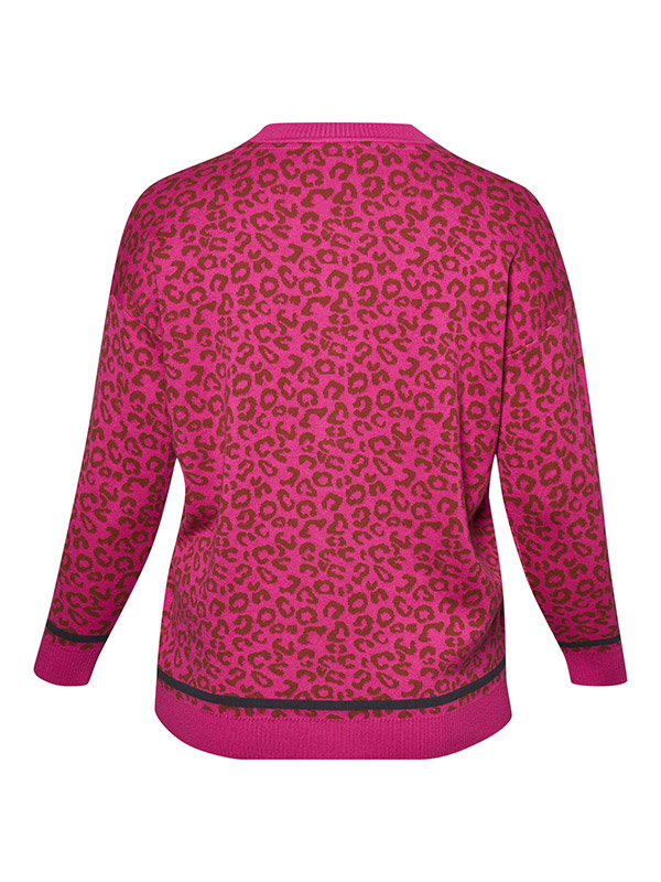 AIFA - Pink cardigan med leopardmønster fra Adia