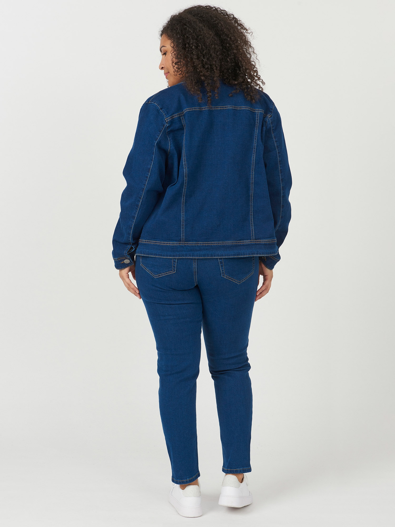COMO - Mørkeblå denim jakke fra Adia