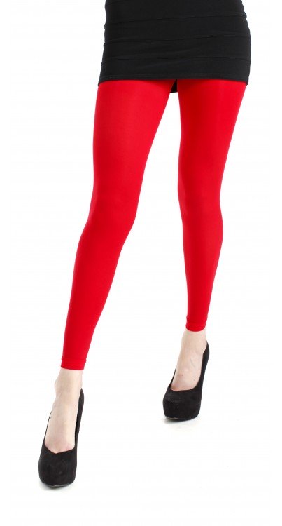 Postkasse røde leggings i store størrelser fra Pamela Mann