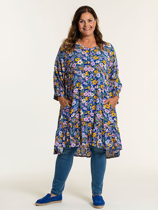 MAYA - Lyseblå denim leggings fra Gozzip