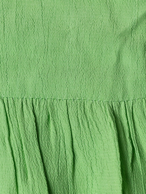 SUSSIE - Lang grøn kjole i eksklusiv viskose fra Gozzip