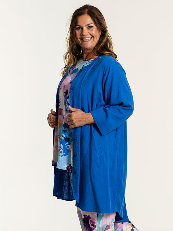 MONNA - Blå skjorte tunika fra Gozzip
