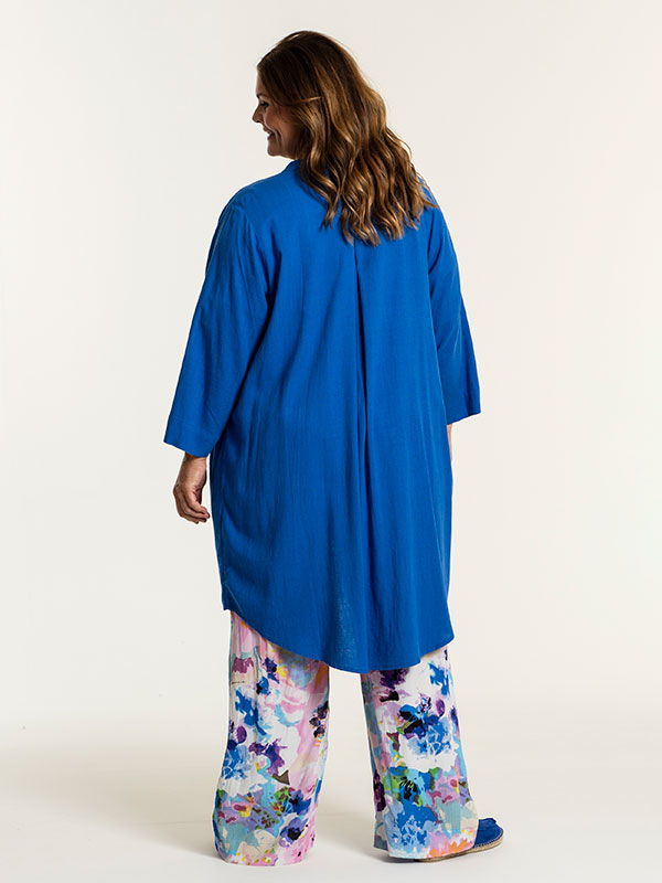 MONNA - Blå skjorte tunika fra Gozzip