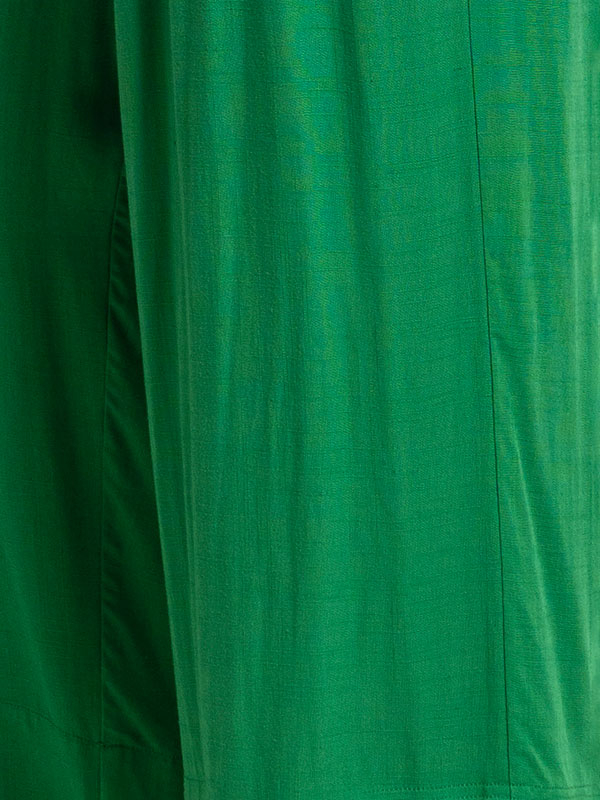 KARINA - Løse grønne bukser med brede ben fra Gozzip