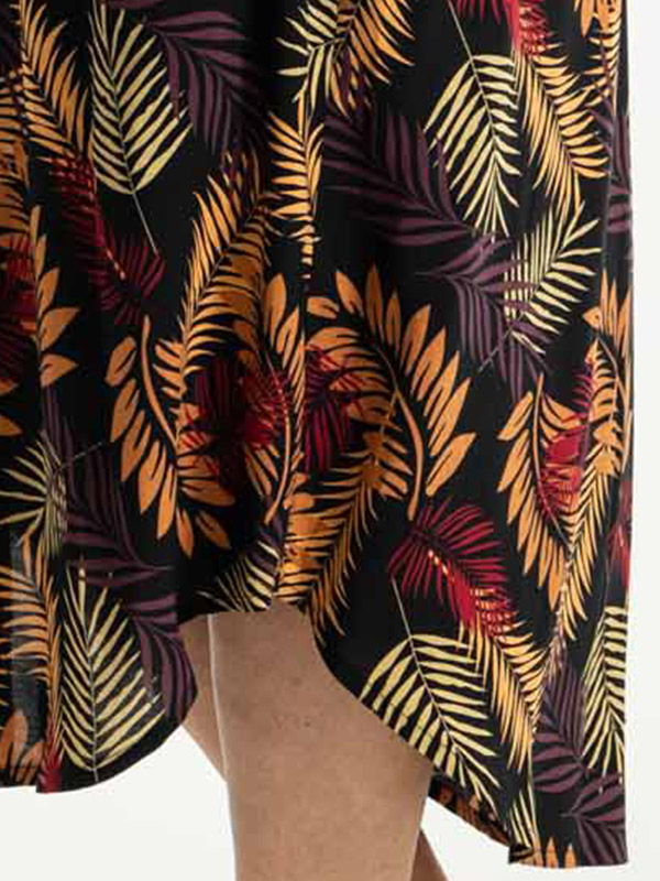 AJE - Lang kjole med planteprint fra Gozzip