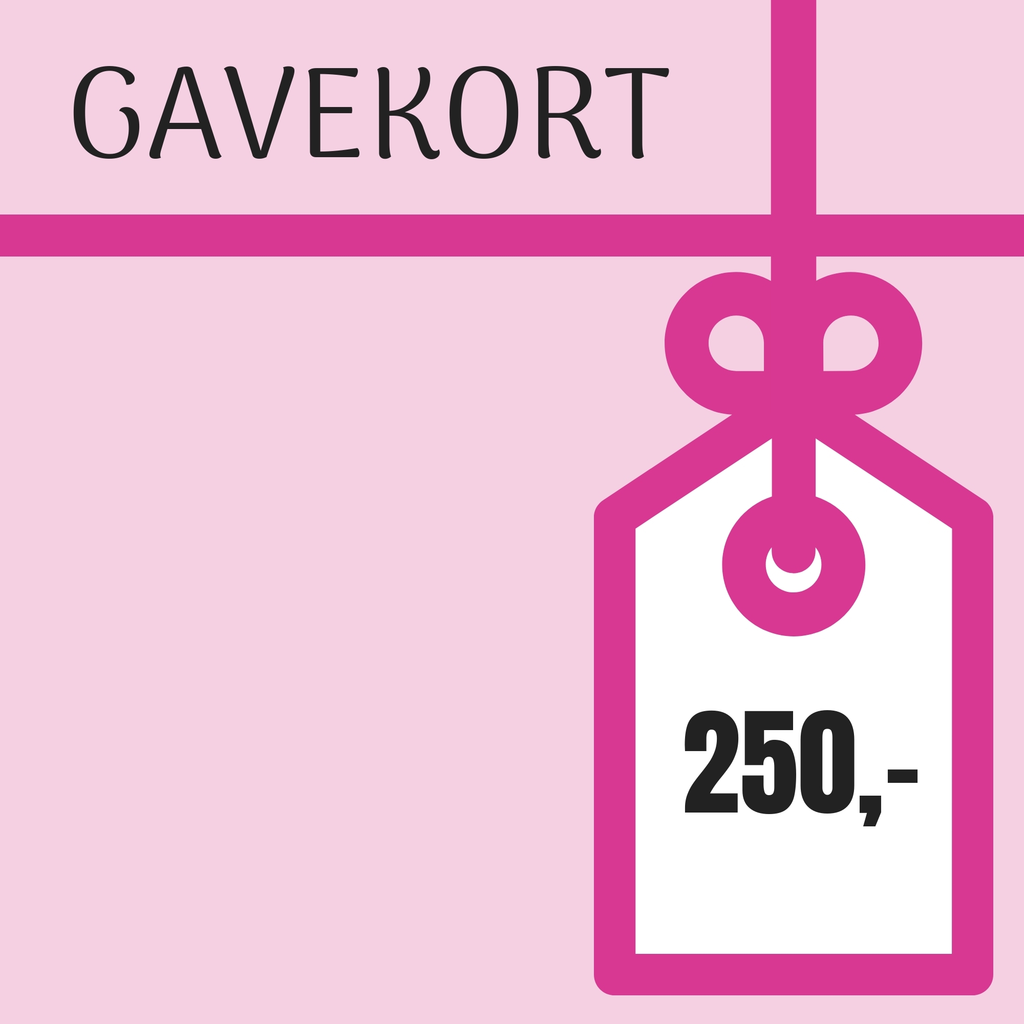 Gavekort værdi kr. 250 fra Curvii