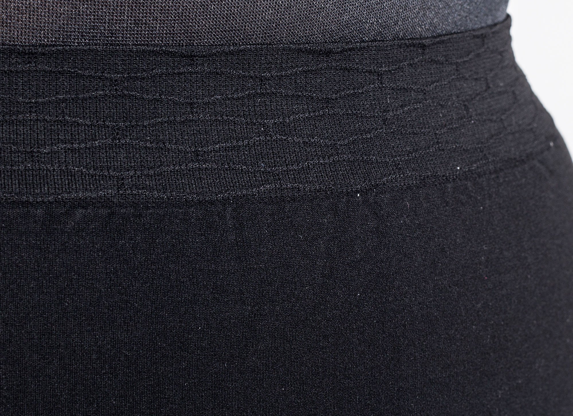 Sorte leggings med flot vævet mønster fra Gozzip