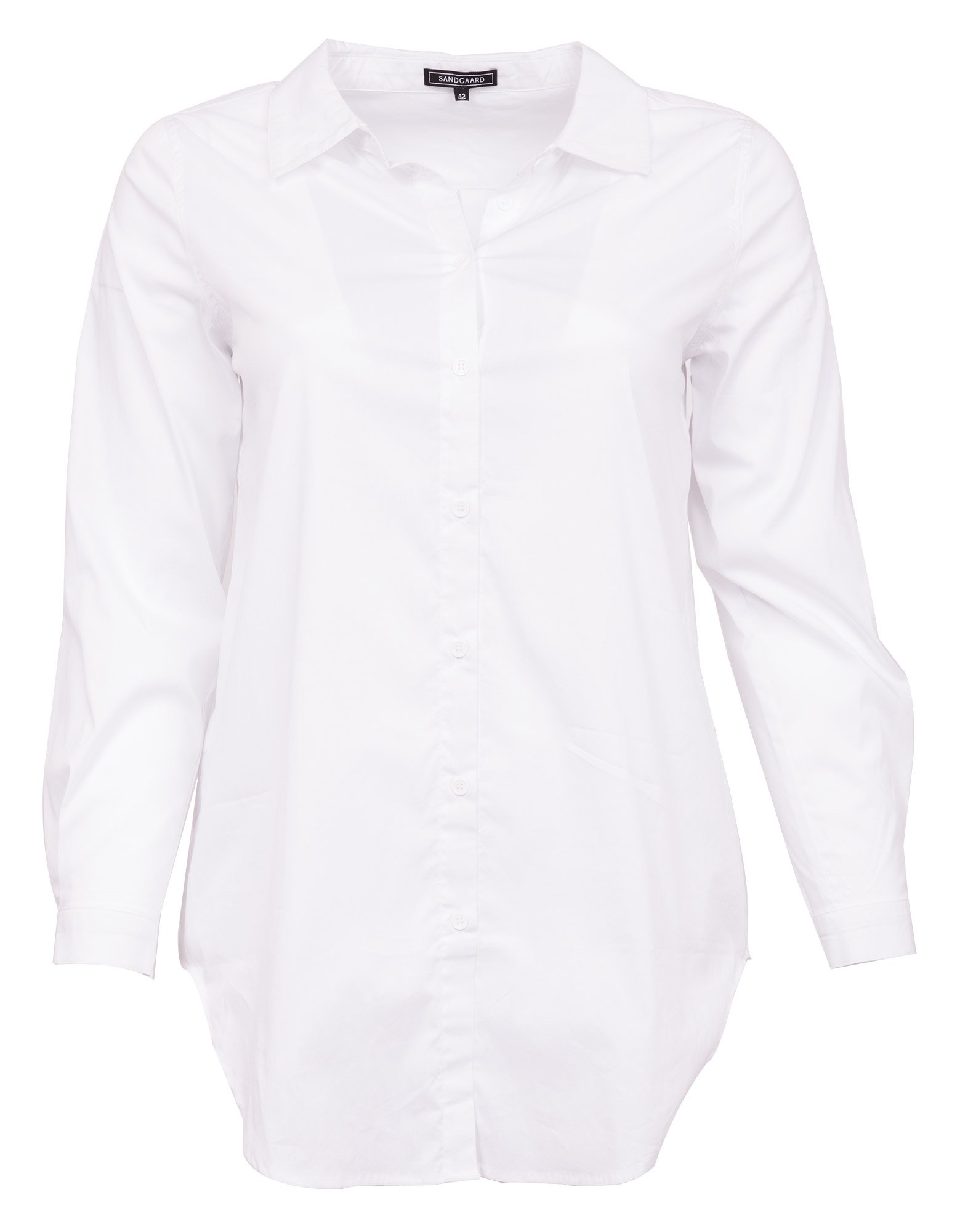 STOCKHOLM - Hvid skjorte med stretch  fra Sandgaard (fra Studio)