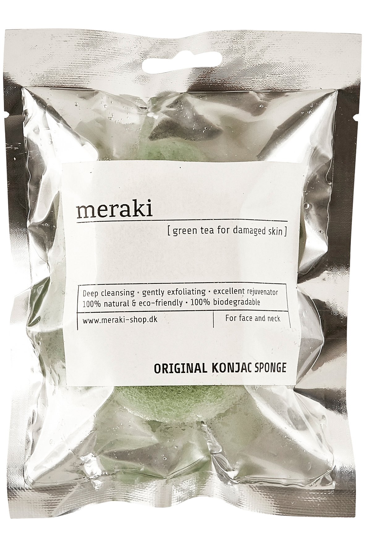 Konjac Svamp Grøn Te, til ansigtet fra meraki