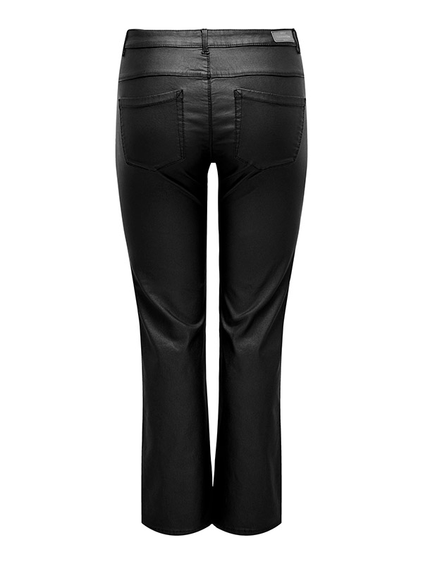 AUGUSTA - Sorte coatede bukser  fra Only Carmakoma