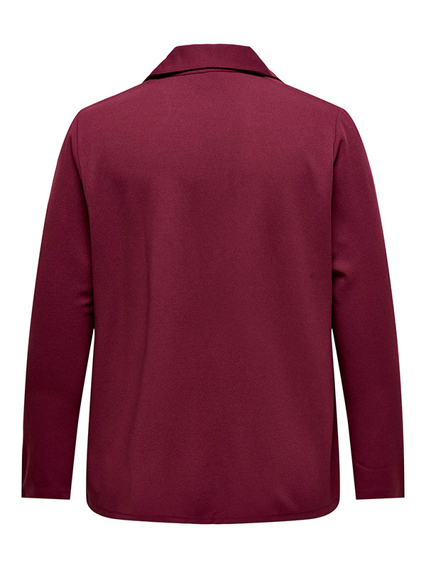 SANIA - Bordeaux habit jakke i blød jersey fra Only Carmakoma