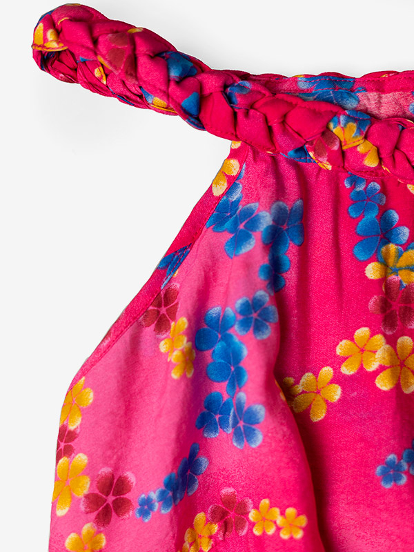 GABRIELLE - Pink kjole med blomster fra Studio