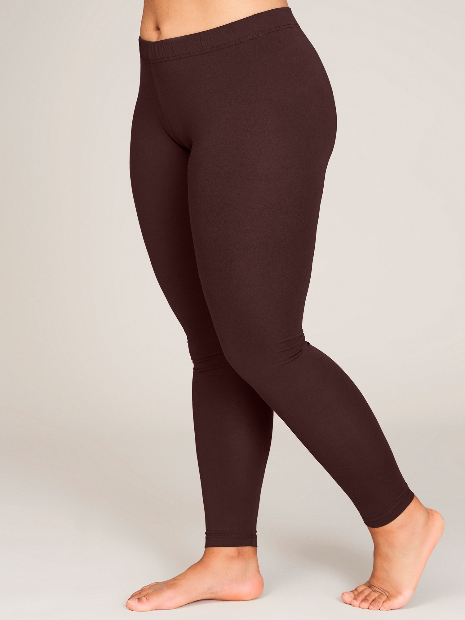 AMSTERDAM - Brune viskose leggings  fra Sandgaard