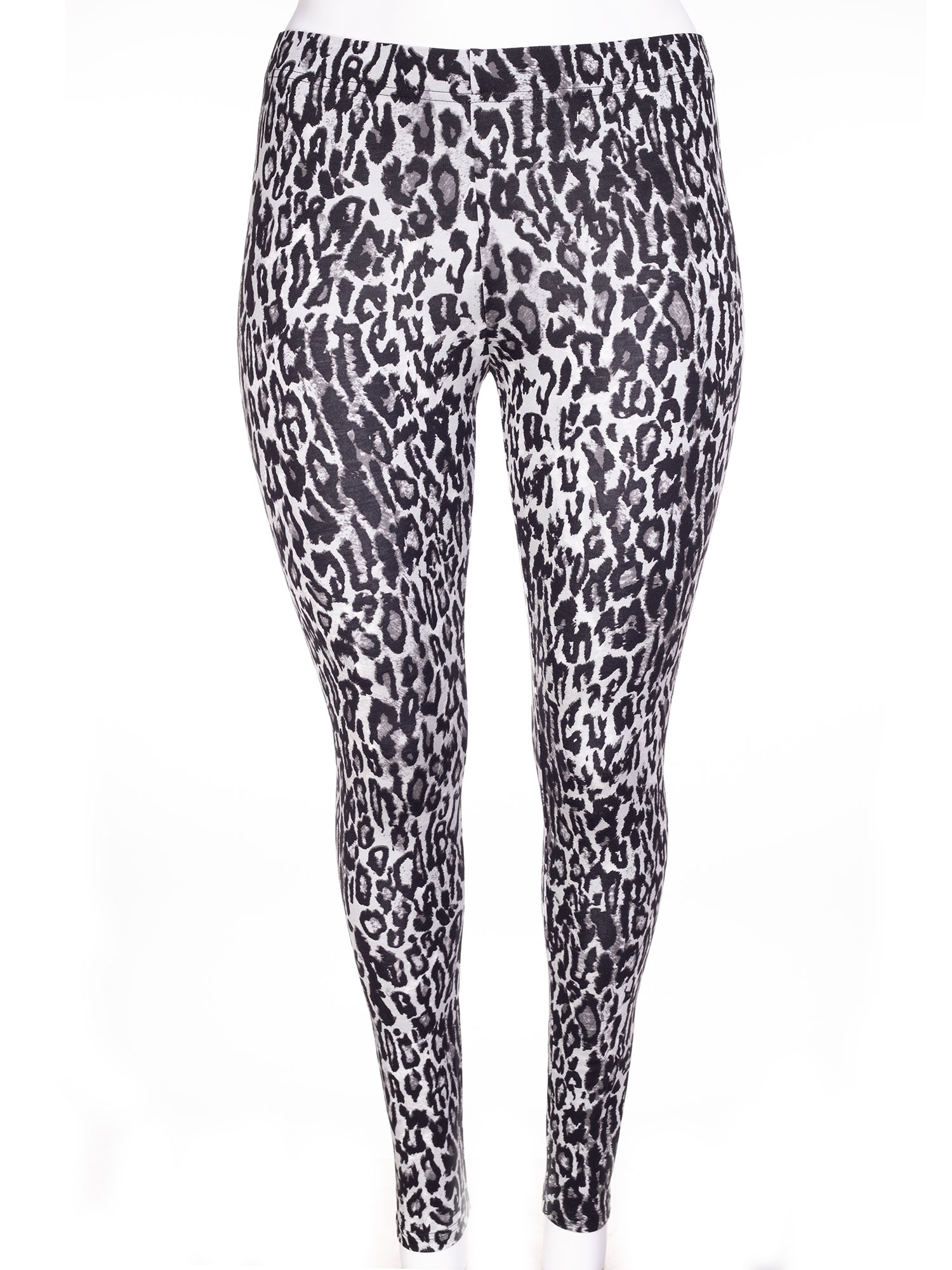 AMSTERDAM - Leggings med leopardprint i grå nuancer fra Sandgaard