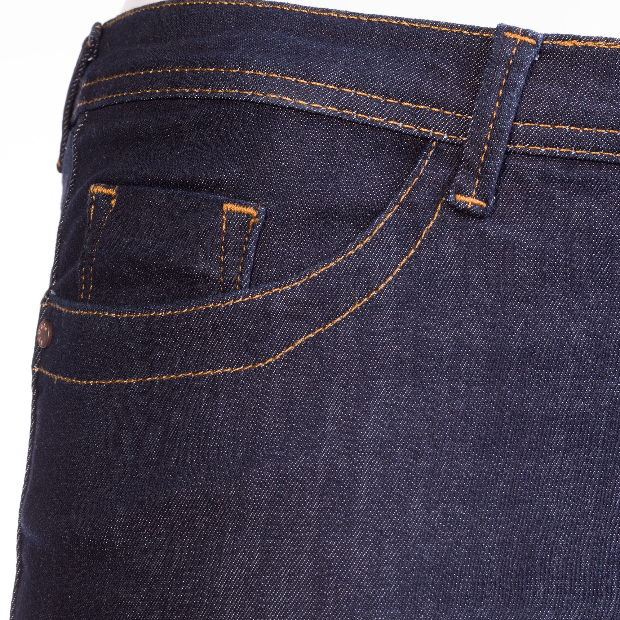 Ashley - Mørkeblå denim jeans med lang benlængde fra Studio