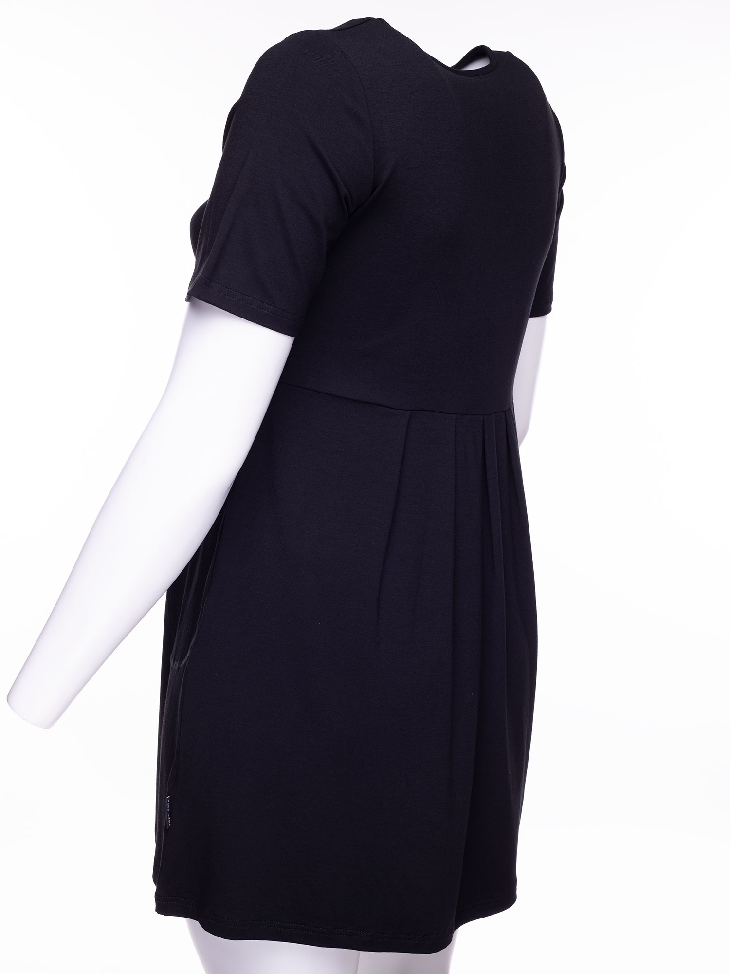 GREDA - Sort kjole i viskose jersey fra Pont Neuf