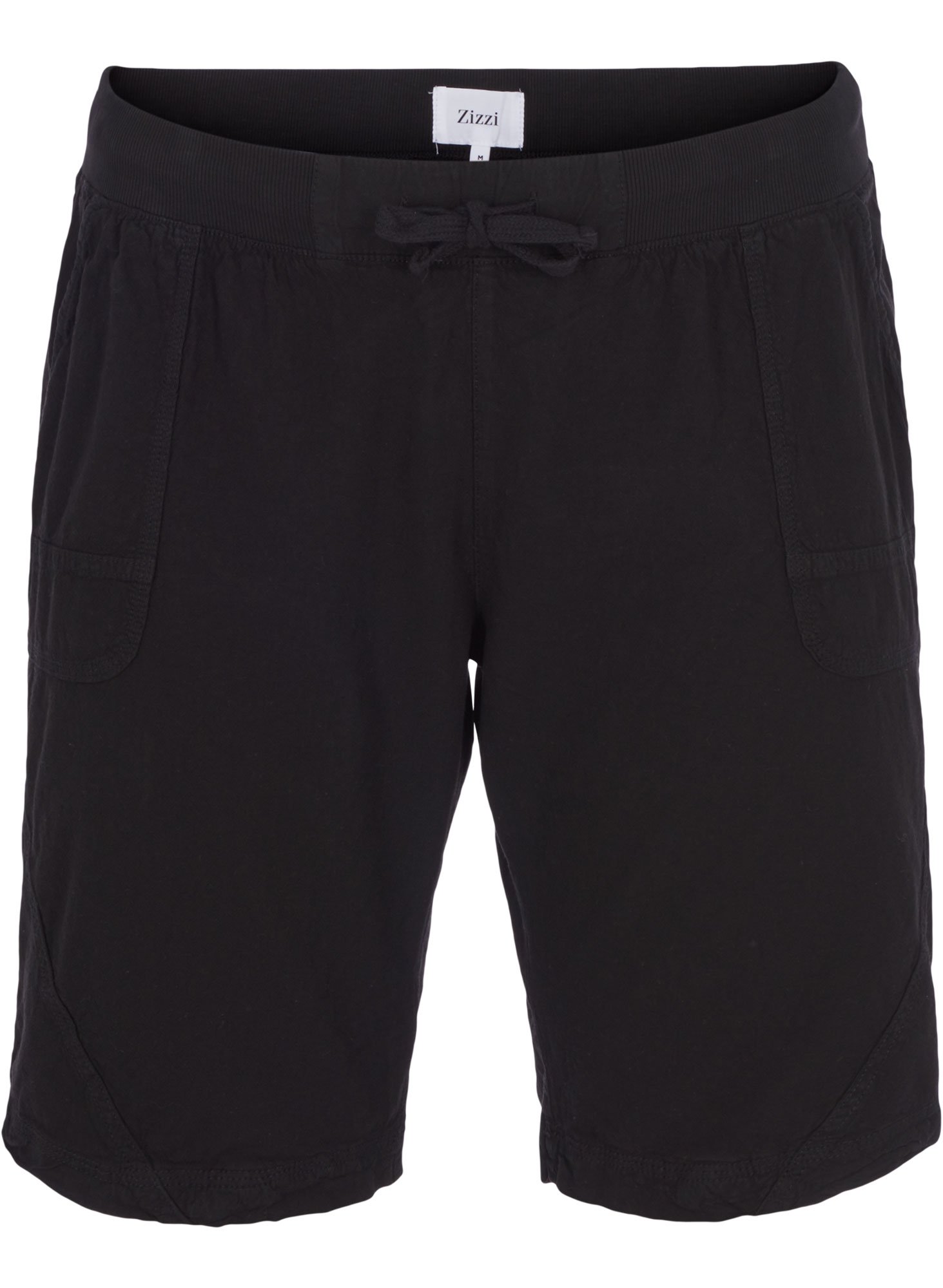 skønne sorte shorts i 100% bomuld fra Zizzi
