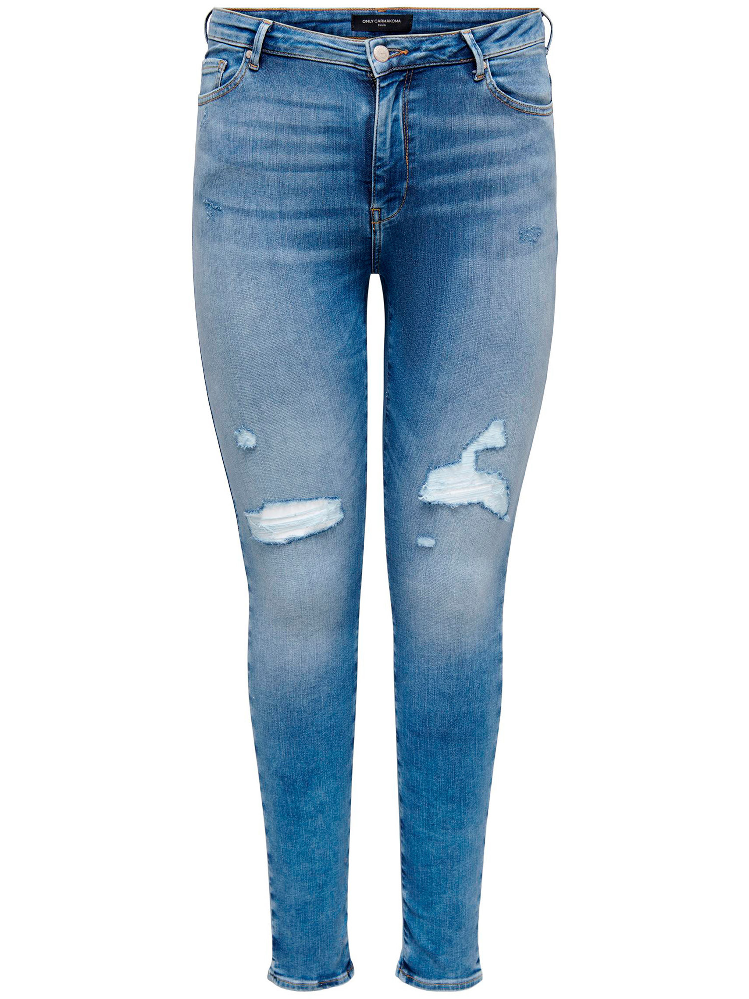 AUGUSTA - Lyseblå jeans med benlengde 34