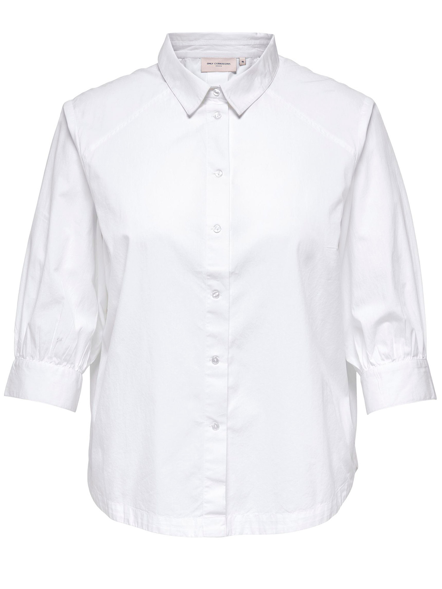 KCelana -  vit skjorta med smockdetaljer fram