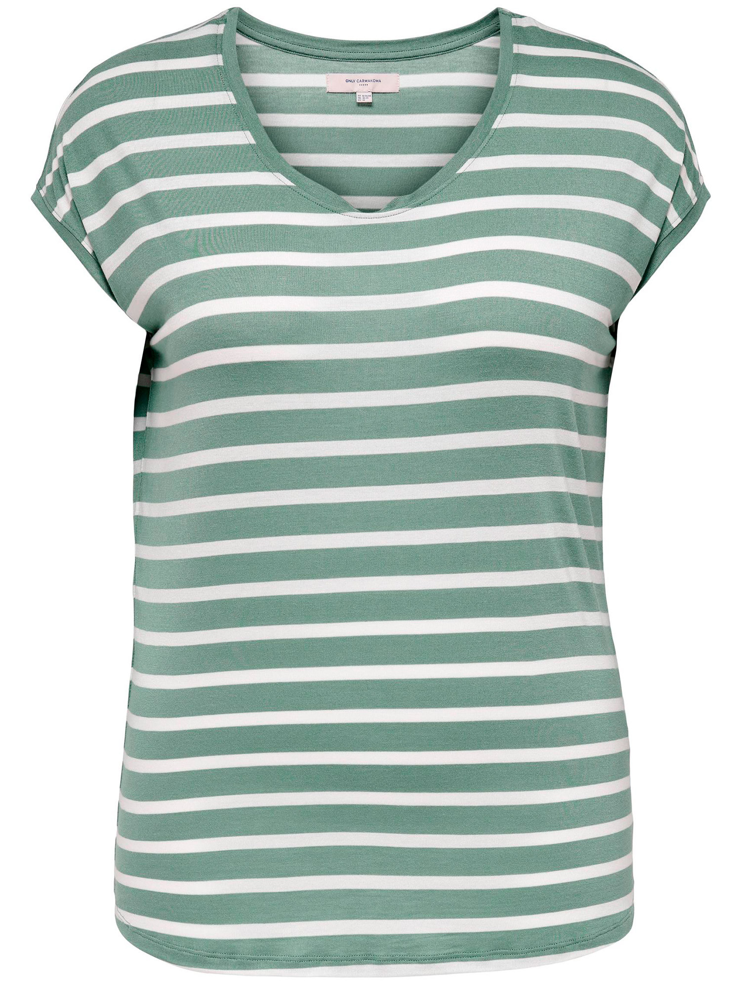 Carsola - Grønn bomulls t-skjorte med print