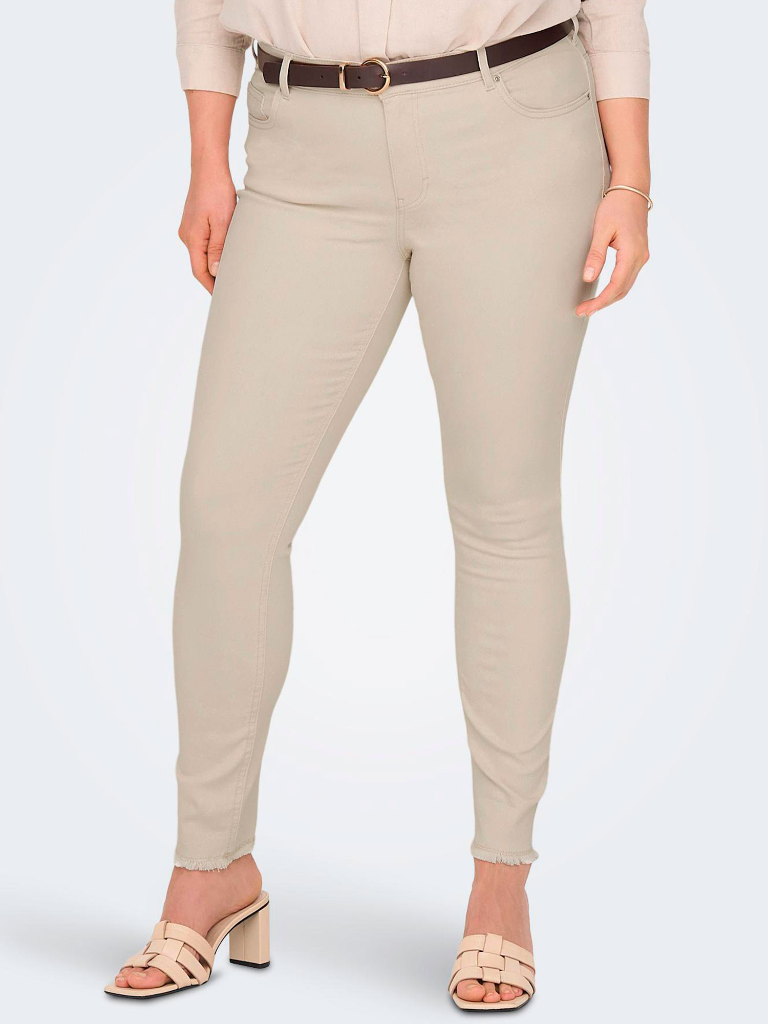 WILLY - Beige jeans med stretch