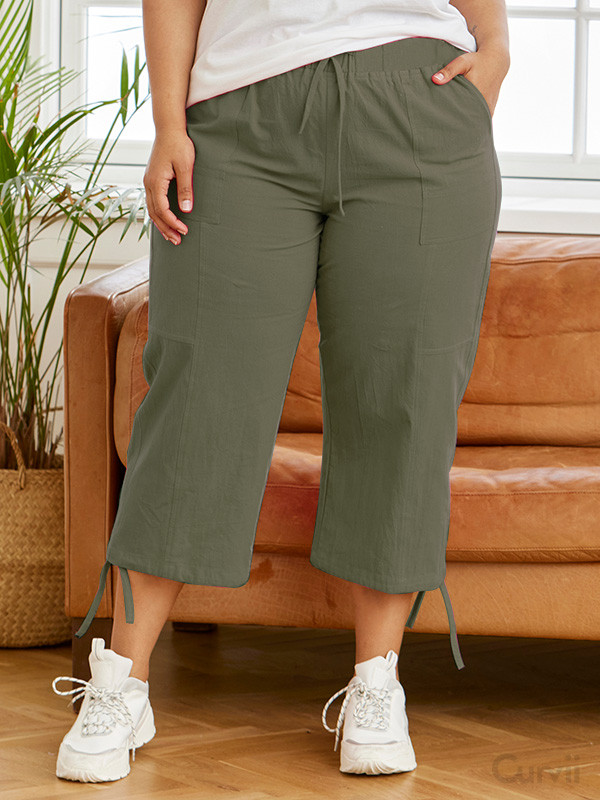 AMIN - Grønne bukser i 100% bomull