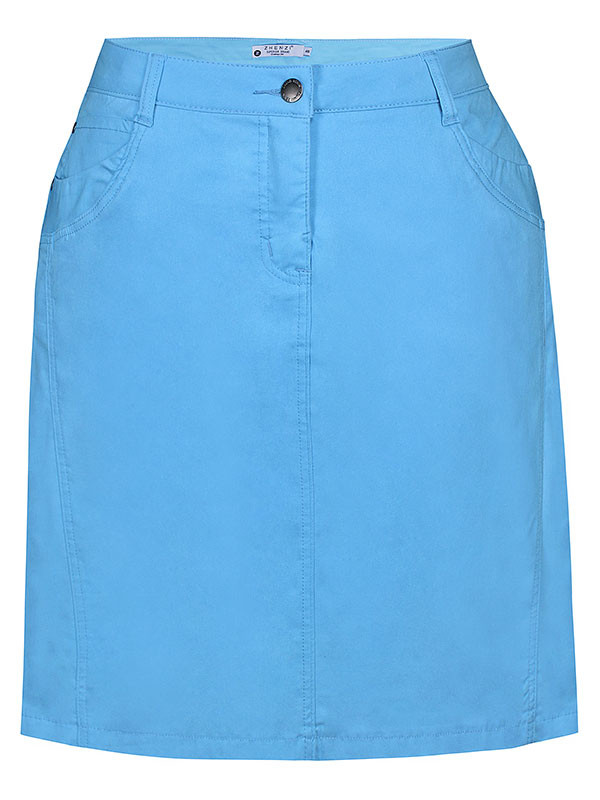 TWIST - Blå capri bukser i stretch bengalin