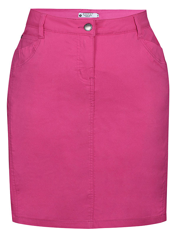 TWIST - Rosa capri bukser i viskose med stretch
