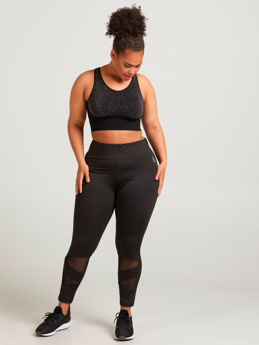 AMANDY - Sorte trenings leggings