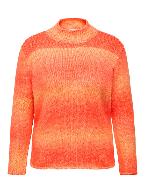 ALLIE - Rosa strikket genser med mønster 