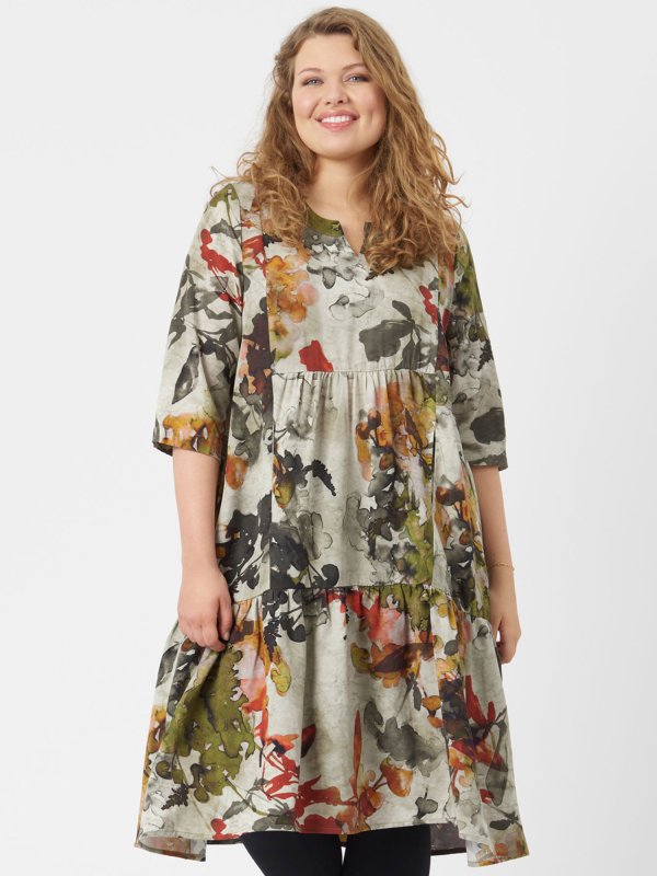 Rigmor - Skøn kjole i tencel med flot print fra Pont Neuf