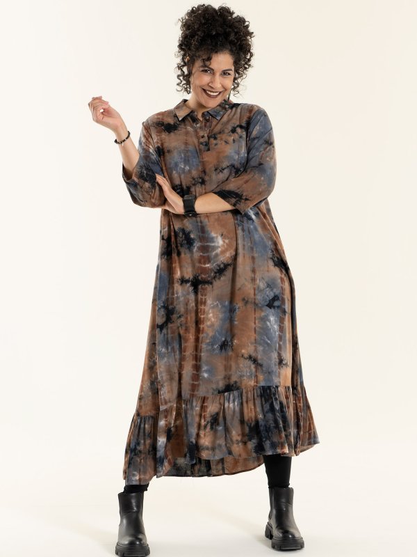 Sissi - Kjole i viskose jersey med smart batik print fra Studio