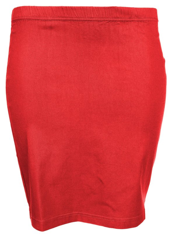 Clare - Rød nederdel med stretch fra Gozzip