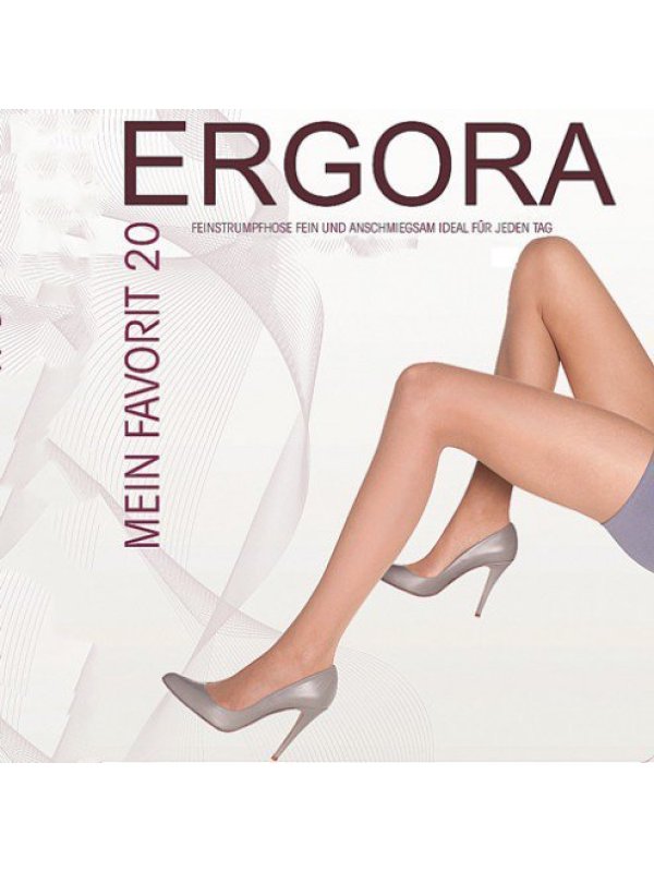 Hudfarvede strømpebukser i 20 denier og meget elastiske fra Ergora