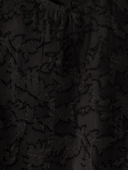 Zhenzi EVELYNN - Sort chiffon kjole med struktur