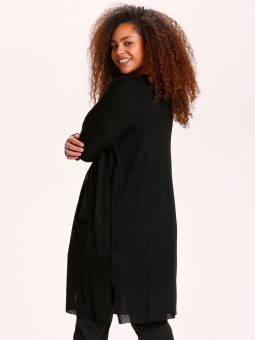 Kaffe Curve SANDY - Sort cardigan i let kvalitet 