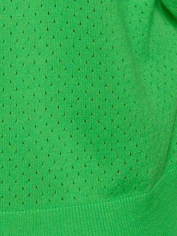 Kaffe Curve DALINA - Grøn cardigan i fin bomulds strik