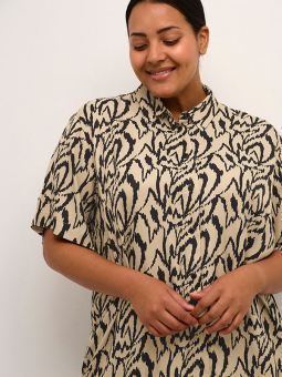 DALINA - Sort cardigan i fin bomulds strik