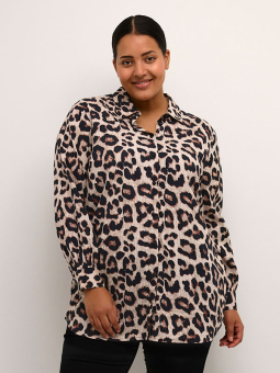 Kaffe Curve SALMI - Skjorte i leopardprint