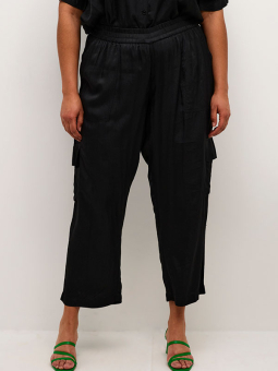 Kaffe Curve DICTA - Sorte bukser med cargo look