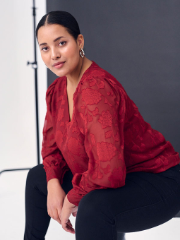 Plus Size Bluse fra Kaffe Curve