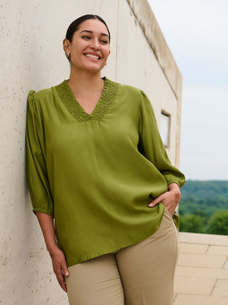 Plus Size Bluse fra Kaffe Curve
