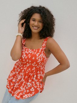 KCAMI - Plus Size Top fra Kaffe Curve