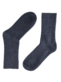 Grå sokker i strikkvalitet