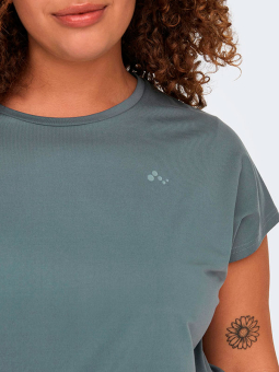 ONPAUBREE  - Plus Size Trænings bluse fra Only Play Curvy